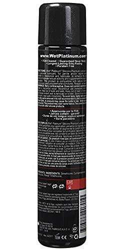 Wet Platinum Lube - Premium Silicone Based Personal Lubricant, 4.2 Ounce Lubricant Wet 