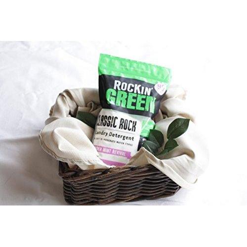 Natural HE Powder Laundry Detergent by Rockin' Green, Perfect for Cloth Diapers, Classic Rock Formula for Normal Water, 90 Loads, 45 oz, Lavender Mint Revival Scent (0.22/Load) Laundry Detergent Rockin' Green 