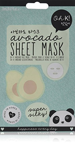 Oh K! Facial Sheet Mask, Avocado Skin Care Oh K! 