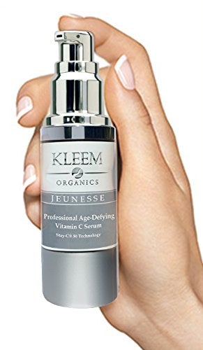 Anti Aging Serum Set of 2 Vitamin C Serum for Women and Men with Pure Organic Ingredients. Triple Anti Aging Facial Treatment: Wrinkle Reducer - Age Spot Remover – Collagen Booster Skin Care Kleem Organics 