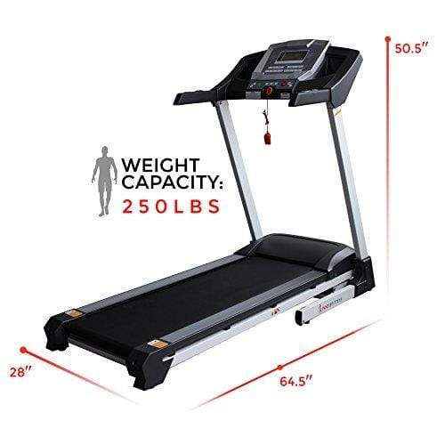 Sunny Health & Fitness SF-T7515 Smart Treadmill with Auto Incline, Sound System, Bluetooth and Phone Function Sport & Recreation Sunny Health & Fitness 