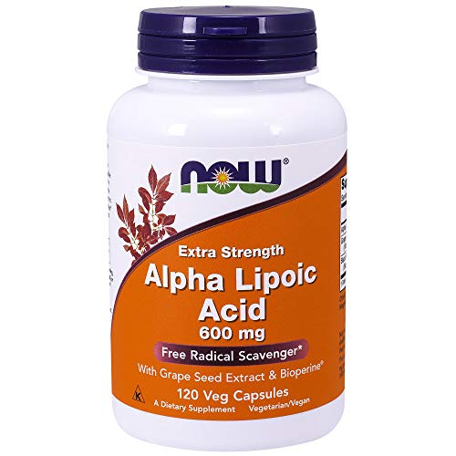 NOW Alpha Lipoic Acid 600 mg,120 Veg Capsules Supplement NOW Foods 