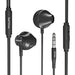 PHILIPS Wired Earbuds with Microphone - Ergonomic Comfort-Fit in Ear Headphones with Mic for Cell Phones, Earphones with Microphone with Bass Clear Sound - Black Electronics PHILIPS 