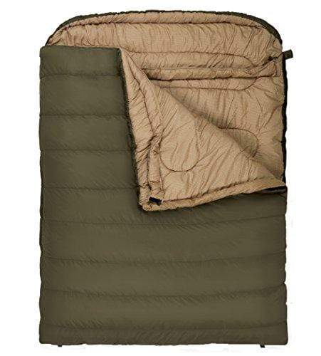 TETON Sports Mammoth 0F Double-Wide Sleeping Bag; Warm and Comfortable; Double Sleeping Bag Great for Family Camping; Compression Sack Included; Green Sleeping bag Teton Sports 