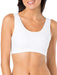 Fruit of the Loom Women's Built-Up Sports Bra 3 Pack Bra, Mint chip/White/Grey Heather, 36 Apparel Fruit of the Loom 