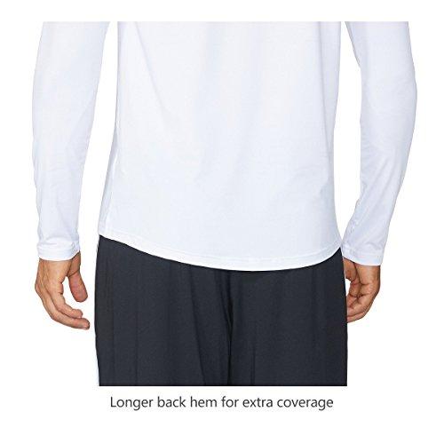 Baleaf Men's Cool Running Workout Long Sleeve T-Shirt White Size L Activewear Baleaf 