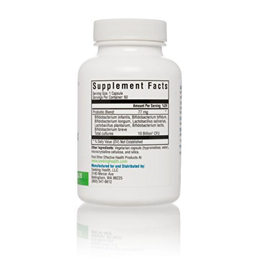Seeking Health | ProBiota HistaminX | Nutrition Probiotic | Vegetarian Probiotic | 10 Billion CFUs per Serving | 60 Probiotic Vegetarian Capsules Supplement Seeking Health 