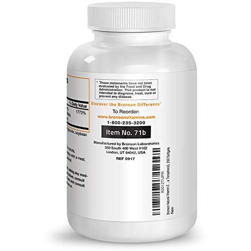 Bronson Natural Vitamin E Complex 400 I.U. (D-alpha Tocopherol), 250 Softgels Supplement Bronson 
