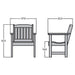 Highwood AD-CHGL1-WHE Lehigh Garden Chair, White Lawn & Patio highwood 