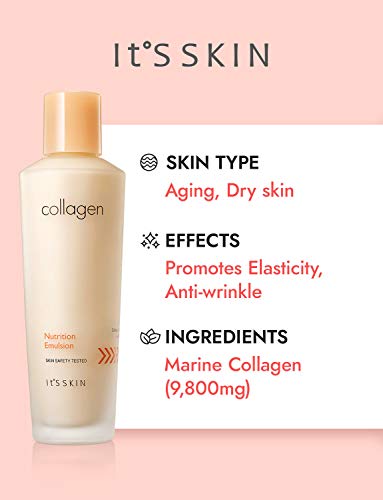 It'S SKIN Collagen Nutrition Emulsion 150ml 5.07 fl. Oz. - Lotion Moisturizing Facial Moisturizer For Dry Skin Anti Wrinkle Hydrating Lightweight Hydration Skin Care It'S SKIN 
