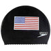 Speedo Latex 'Flag' Swim Cap, Black, One Size Swim Cap Speedo 