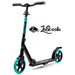 Lascoota Scooters for Kids 8 Years and up - Quick-Release Folding System - Dual Suspension System + Scooter Shoulder Strap 7.9" Big Wheels Great Scooters for Adults and Teens (Aqua, Kids/Adults) Sports Lascoota 
