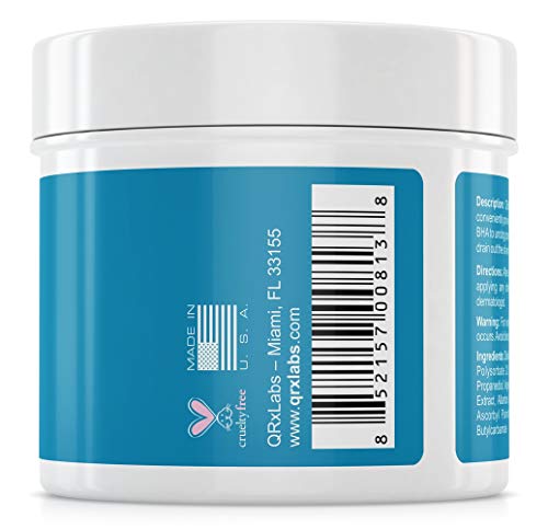 Glycolic/Salicylic Acid 10/2 Acne Control Pads with 10% Ultra Pure Glycolic Acid + 2% Salicylic Acid USP, Allantoin, Vitamins B5, C & E, Calendula & Green Tea - Helps Clear Up and Control Acne Skin Care QRxLabs 