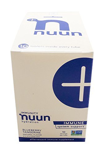 Nuun Immunity: Zinc, Turmeric, Elderberry, Ginger, Echinacea, and Electrolytes for an Anti-Inflammatory and Antioxidant Boost in Immune Support and Hydration, Blueberry Tangerine 8-Pack Supplement Nuun 