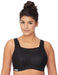 Glamorise womens Elite Performance Full Figure Plus Size No-Bounce Cami Wirefree Sports Bra #1067, Black, 40D Apparel Glamorise 