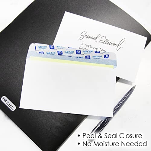 BAZIC Security Self Seal Envelope 3 5/8" x 6 1/2" #6, No Window Tint Pattern Mailing Envelopes, (80/Pack), 1-Pack Office Product BAZIC Products 