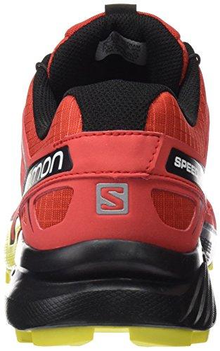 Salomon Men's Speedcross 4 Trail Running Shoes Radiant Red/Black / Corona Yellow 10 Men's Trail Shoes Salomon 