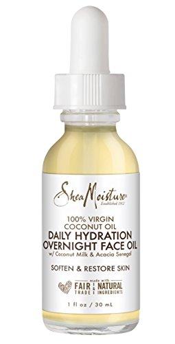 Shea Moisture 100% Virgin Coconut Daily Hydration Overnight Face Oil, 1 Ounce Skin Care Shea Moisture 