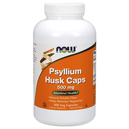 NOW Psyllium Husk 500 mg,500 Capsules Supplement NOW Foods 