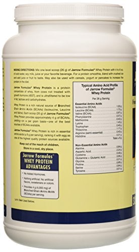 Jarrow Formulas Whey Protein, Supports Muscle Development, French Vanilla, 2 Pounds Supplement Jarrow 