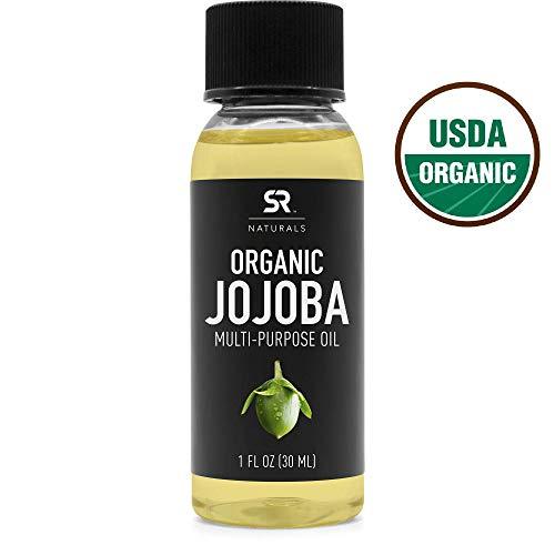 Organic Jojoba Oil by SR Naturals ~ 100% Pure Multi-Purpose Oil ~ USDA Certified Organic, Non-GMO Verified ~ 1oz Travel Size Bottle Supplement Sports Research 
