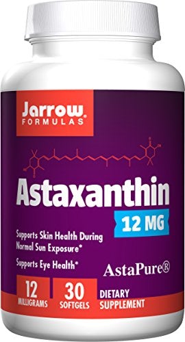 Jarrow Formulas Astaxanthin, Supports Eye Health, 12 mg, 30 Softgels Supplement Jarrow 