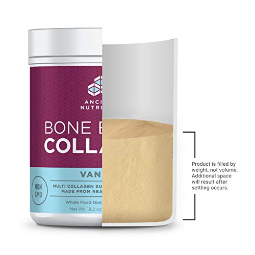 Ancient Nutrition Bone Broth Collagen Powder 30 Servings of All-Natural Protein Powder Loaded with Bone Broth Co-Factors (Vanilla, 30 Servings) Supplement Ancient Nutrition 