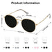 SOJOS Polarized Sunglasses Classic Small Round Metal Frame for Women Men SJ1014 with Gold Frame/Grey Lens Shoes SOJOS 