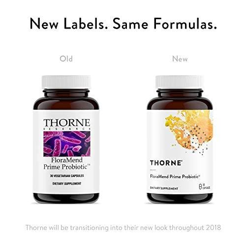 Thorne Research - FloraMend Prime Probiotic - Shelf-Stable and Stomach Acid-Resistant Probiotic Blend - 30 Capsules Supplement Thorne Research 