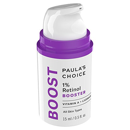 Paula's Choice BOOST 1% Retinol Booster for Brown Spots and Wrinkles, 0.5 Ounce Bottle Concentrated Vitamin A Retinol Serum for Normal, Dry, Oily and Combination Skin of the Face and Neck Skin Care Paula's Choice 