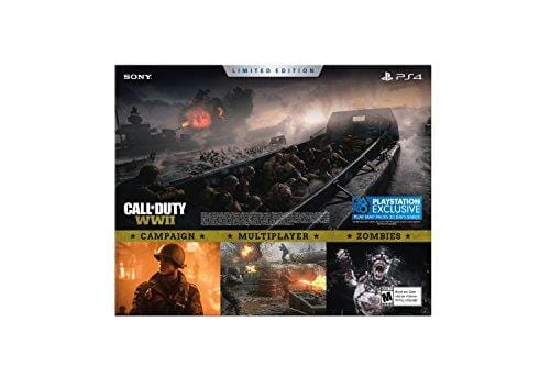 PlayStation 4 Slim 1TB Limited Edition Console - Call of Duty WWII Bundle [Discontinued] Video Games Playstation 