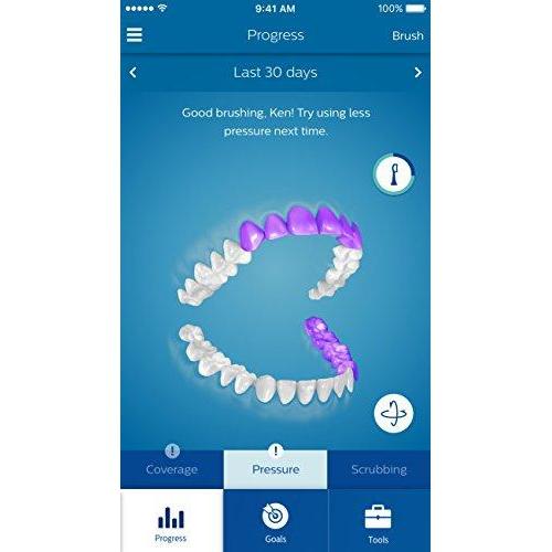 Philips Sonicare DiamondClean Smart Electric, Rechargeable toothbrush for Complete Oral Care – 9300 Series, Black, HX9903/11 Electric Toothbrush Philips Sonicare 