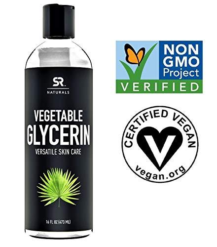 Best Pure Vegetable Glycerin 16oz. Non-GMO, USP Grade - Amazing Benefits for Hair & Skin - Excellent Emollient Qualities Supplement Sports Research 