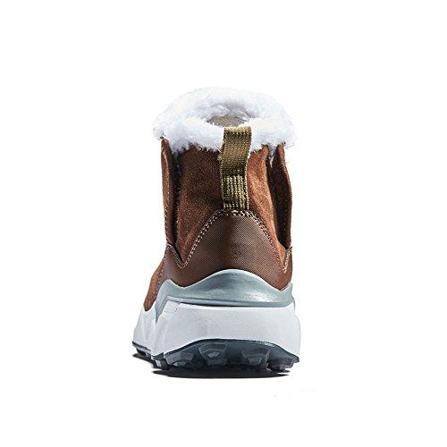 RAX Men's Outdoor Anti-Slip Waterproof Snow Boot with Fur Lined Winter Warm Shoes Men's Hiking Shoes RAX 