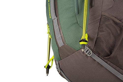 High Sierra Pathway 60L Top Load Internal Frame Backpack Pack ; High-Performance Pack for Backpacking, Hiking, Camping, with Rain Fly, Pine/Slate/Chartreuse Backpack High Sierra 