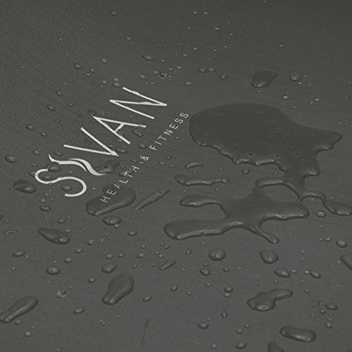 Extra Thick NBR Foam Yoga and Pilates Mat, Black Accessory Sivan Health and Fitness 