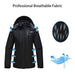 Wantdo Women's Detachable Hood Waterproof Fleece Lined Parka Windproof Ski Jacket Black US Medium Ski Wantdo 