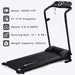 Goplus Compact Folding Treadmill for Home, Electric Walking Running Machine, Low Noise, Built-in 2 Workout Modes and 12 Programs, with Display Sports Goplus 