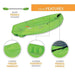 Lifetime 90153 Youth Wave Kayak with Paddle, 6 Feet (Green) Outdoors Lifetime 