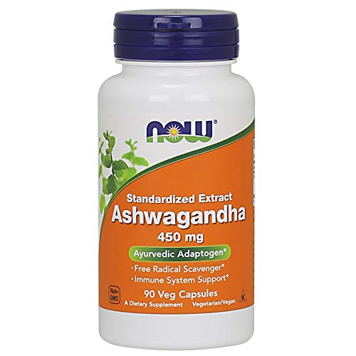NOW Ashwagandha Extract 450 mg,90 Veg Capsules Supplement NOW Foods 