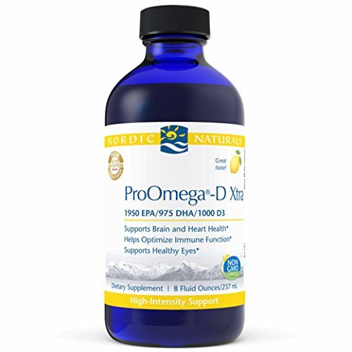 Nordic Naturals ProOmega-D Xtra - Supports Heart, Immune, and Brain Health, Added Natural Vitamin D3 for Bone Support - Lemon Flavored Liquid 8oz Supplement Nordic Naturals 