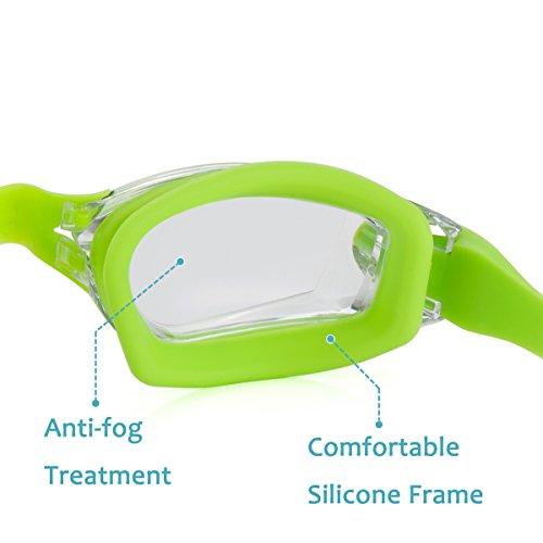 Aegend Swim Goggles, Swimming Goggles No Leaking Anti Fog UV Protection Triathlon Swim Goggles with Free Protection Case for Adult Men Women Youth Kids Child, Multiple Choice Swim Goggles Aegend 