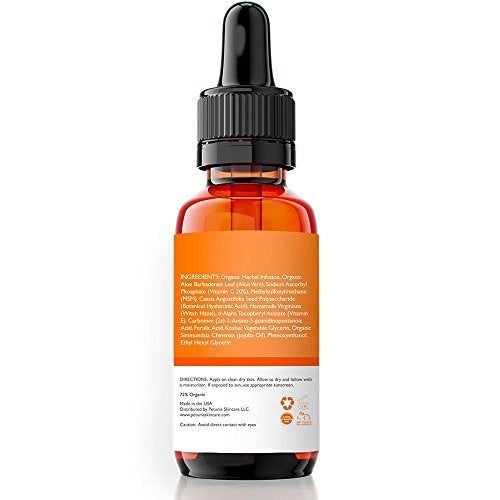 Petunia Skincare Vitamin C Serum for Face 20% with Hyaluronic Acid and Ferulic Acid, Anti Aging Collagen Booster, Natural Organic Skin Care for Acne Scars, Wrinkles, Fades Dark, Age Spot, Sun Damage Skin Care Petunia Skincare 