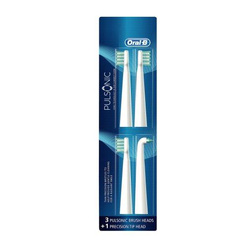Oral-B Pulsonic Replacement Electric Toothbrush Head, 4 Count Brush Head Oral B 
