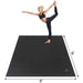 Gxmmat Large Yoga Mat 72"x 48"(6'x4') x 7mm for Pilates Stretching Home Gym Workout, Extra Thick Non Slip Anti-Tear Exercise Mat, Use Without Shoes Sports Gxmmat 
