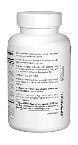 Essential Enzymes 500mg Supplement Source Naturals 
