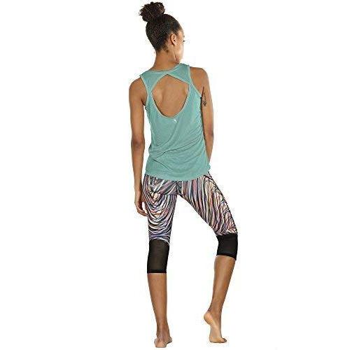 Yoga Tops Activewear Workout Clothes Open Back Fitness Racerback Tank Tops for Women Activewear icyzone 