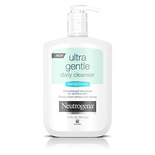 Neutrogena Ultra Gentle Daily Facial Cleanser for Sensitive Skin, Oil-Free, Soap-Free, Hypoallergenic & Non-Comedogenic Foaming Face Wash, 12 fl. Oz (Pack of 3) Skin Care Neutrogena 