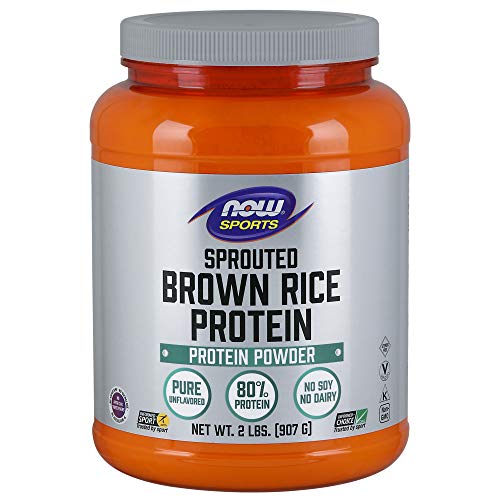 NOW Sports Sprouted Brown Rice Protein Powder,2-Pound Supplement Now Sports 