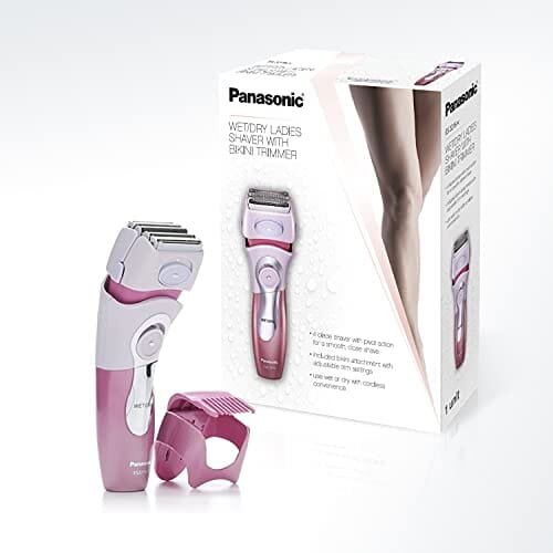 Panasonic Electric Shaver for Women, Cordless 4 Blade Razor, Bikini Trimmer Attachment, Pop-up Trimmer, Wet Dry Operation, Close Curves – ES2216PC Beauty Panasonic 